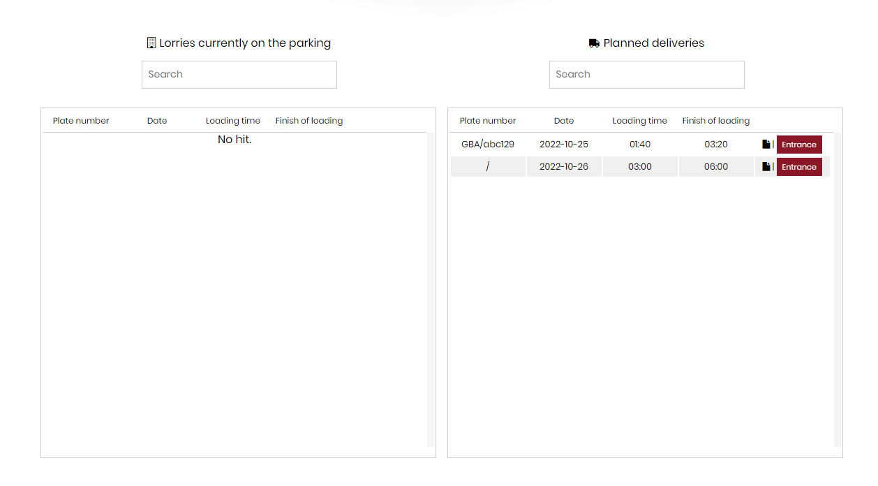Modul registrace vozidel<br>dvoustupňový
